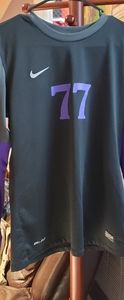 Nike purple and black dri-fit jersey shirt
